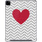 Chevron Heart iPad Pro 12.9in (2020) Clear Case